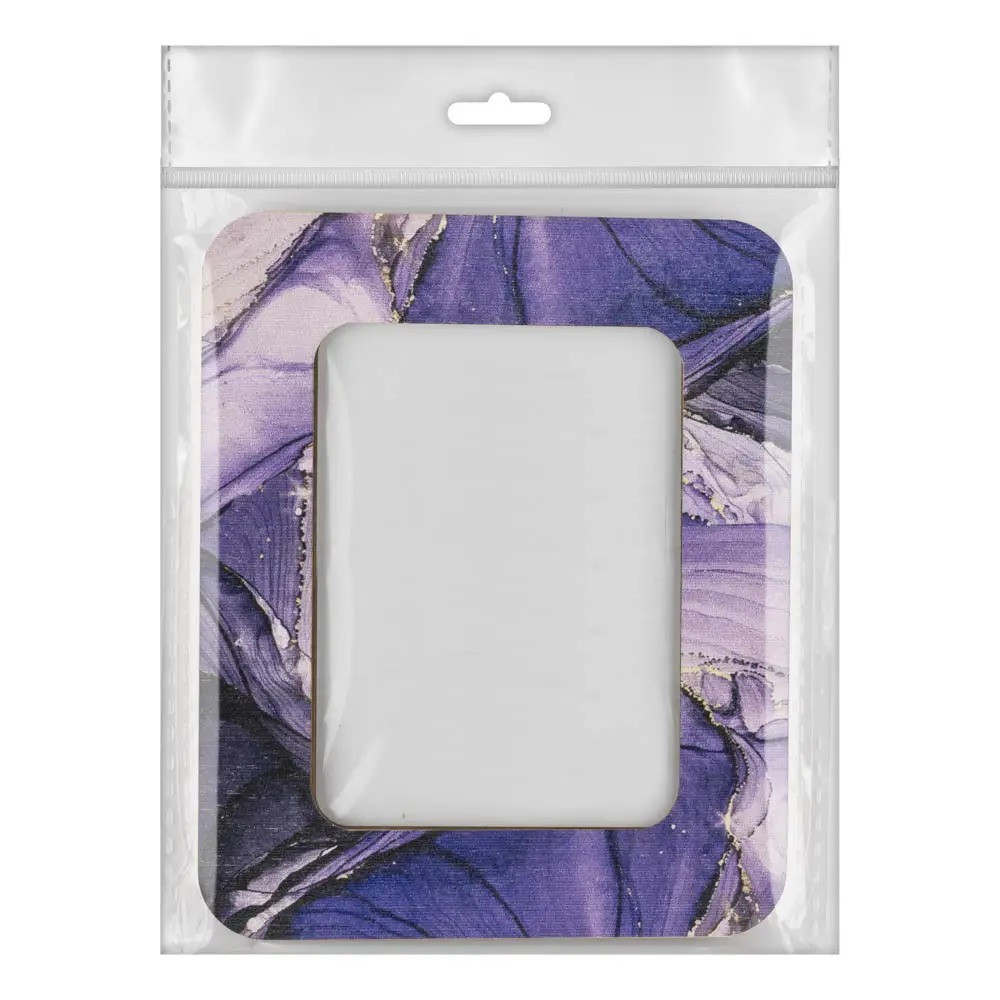 Small hoop plywood magnetic for embroidery 6.5x9cm, purple, Wonderland Crafts WLMP-023