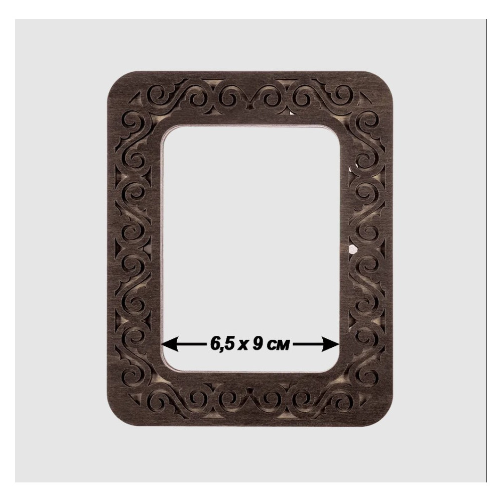 Small hoop plywood magnetic for embroidery 6.5x9cm, ornament, Wonderland Crafts WLMP-008