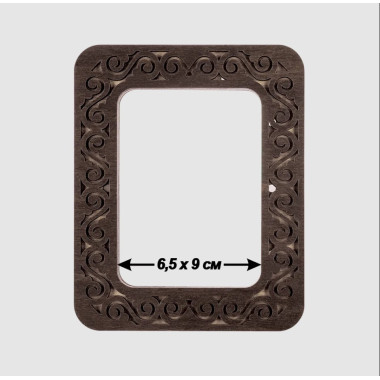 Small hoop plywood magnetic for embroidery 6.5x9cm, ornament, Wonderland Crafts WLMP-008