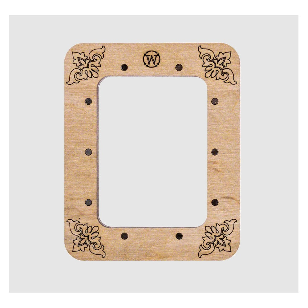 Small hoop plywood magnetic for embroidery 6.5x9cm, ornament, Wonderland Crafts WLMP-008