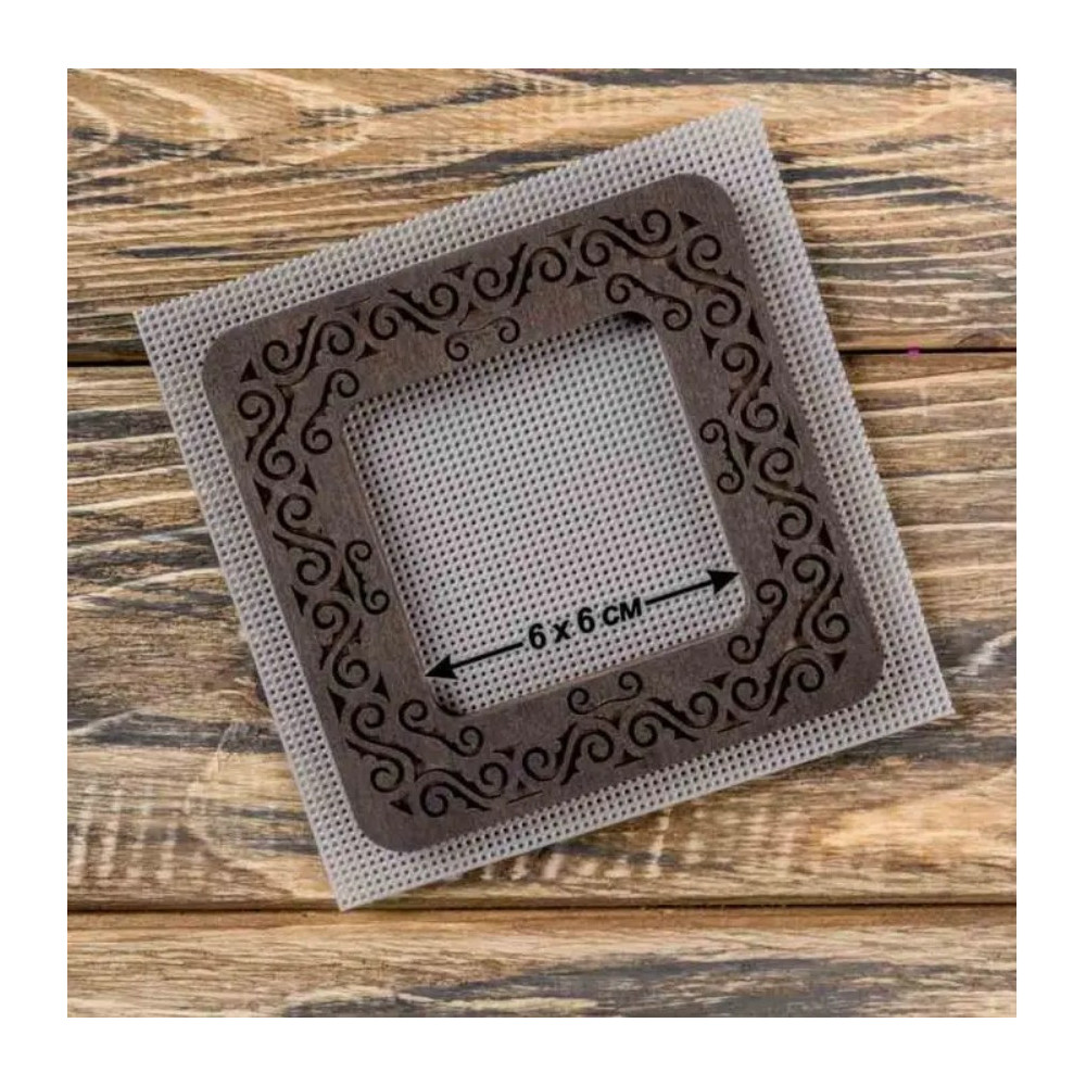 Small hoop plywood magnetic for embroidery 6x6cm, ornament, Wonderland Crafts WLMP-007 Small hoop plywood magnetic for embroidery 6x6cm, ornament, Wonderland Crafts WLMP-007