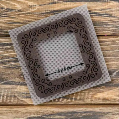 Small hoop plywood magnetic for embroidery 6x6cm, ornament, Wonderland Crafts WLMP-007