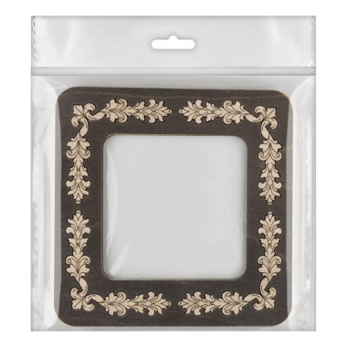 Hoop with magnetic holders from plywood for Embroidery and Cross stitching, ornament, 2.3x2.3 IN (6x6 cm) MP-026