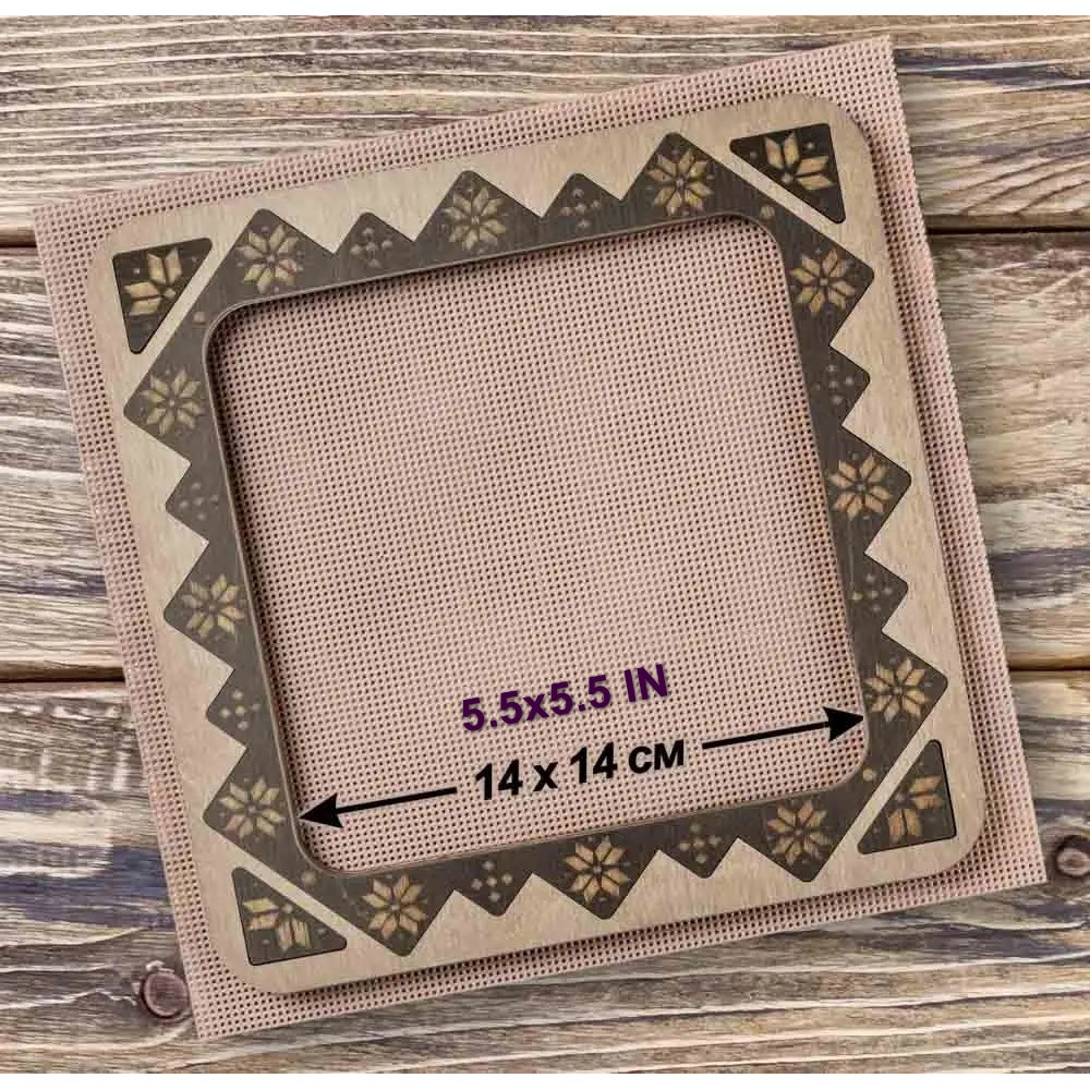 Big Hoop with magnetic holders from plywood for Embroidery and Cross stitching, ornament, 5.5x5.5 IN FLMP-028 Big Hoop with magnetic holders from plywood for Embroidery and Cross stitching, ornament, 5.5x5.5 IN FLMP-028