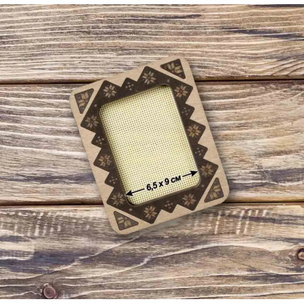 copy of Small hoop plywood magnetic for embroidery 6.5x9cm, ornament, Wonderland Crafts WLMP-027