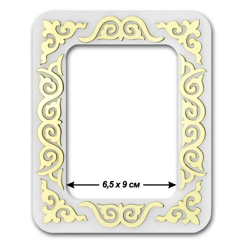 Hoop with magnetic holders from plastic for Embroidery and Cross stitching, gold ornament, FLMP-037