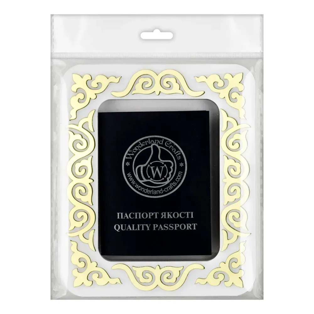 Hoop with magnetic holders from plastic for Embroidery and Cross stitching, gold ornament, FLMP-037