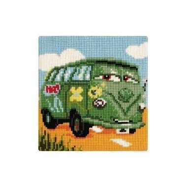 Pillow Embroidery Kit, Vervaсo 2575/8593  WALT DISNEY BUS