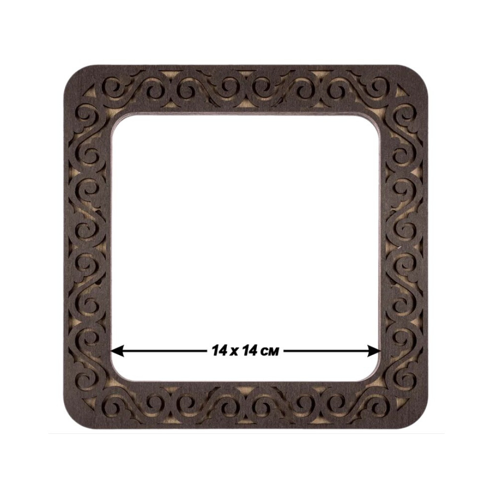 Big Hoop plywood magnetic for embroidery 14x14cm, ornament, Wonderland Crafts WLMP-005