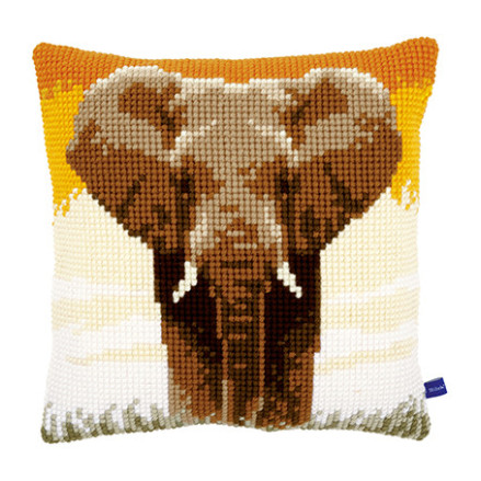 Pillow Embroidery Kit Elephant in the Savannah, Vervaсo PN-0150146