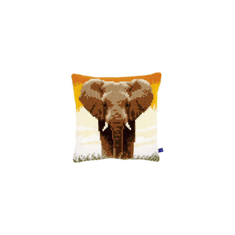 Pillow Embroidery Kit Elephant in the Savannah, Vervaсo PN-0150146 Pillow Embroidery Kit Elephant in the Savannah, Vervaсo PN-0150146