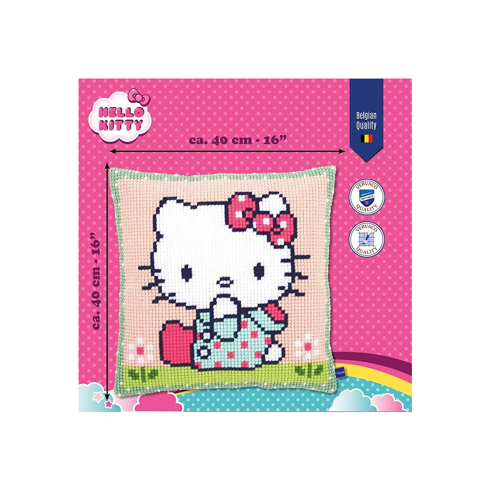 Pillow Embroidery Kit On the lawn, Vervaco PN-0155210