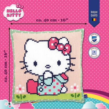 Pillow Embroidery Kit On the lawn, Vervaco PN-0155210
