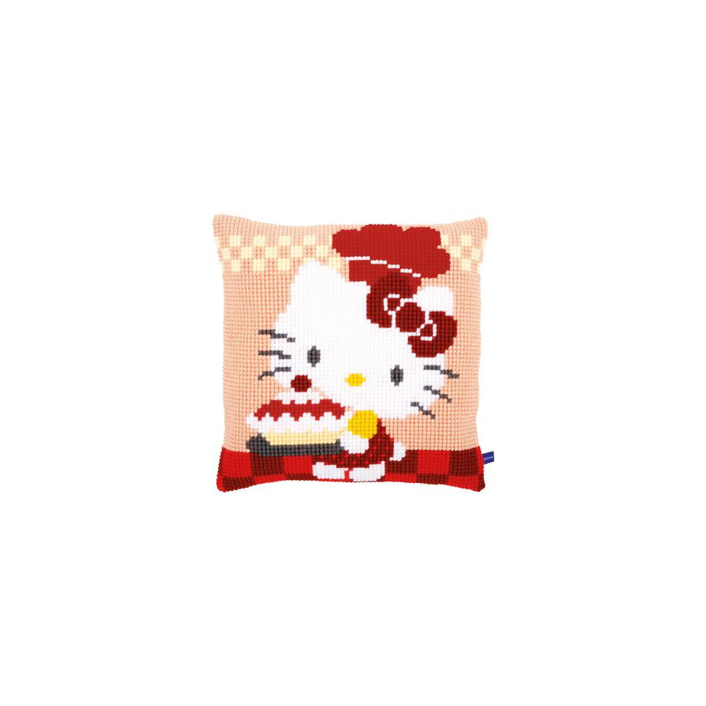 Pillow Embroidery Kit Hello Kitty -Pie baking I, Vervaco PN-0154559 Pillow Embroidery Kit Hello Kitty -Pie baking I, Vervaco PN-0154559