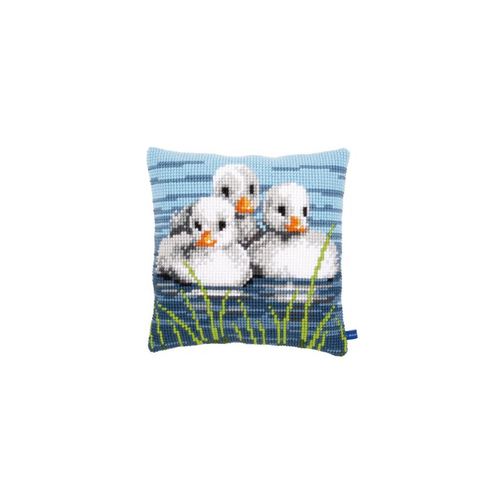 Pillow Embroidery Kit Ducklings in the water, Vervaco PN-0155206