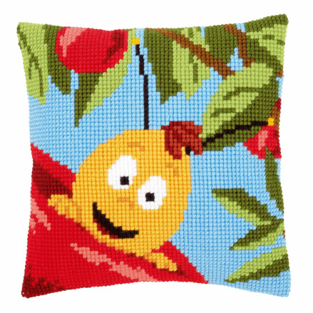 Pillow Embroidery Kit, Vervaсo PN-0156385 Studio 100 Willy and red apple