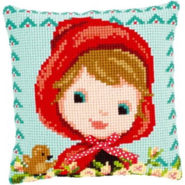 Pillow Embroidery Kit, Vervaсo PN-0150071 Little Red Riding Hood with a Bow