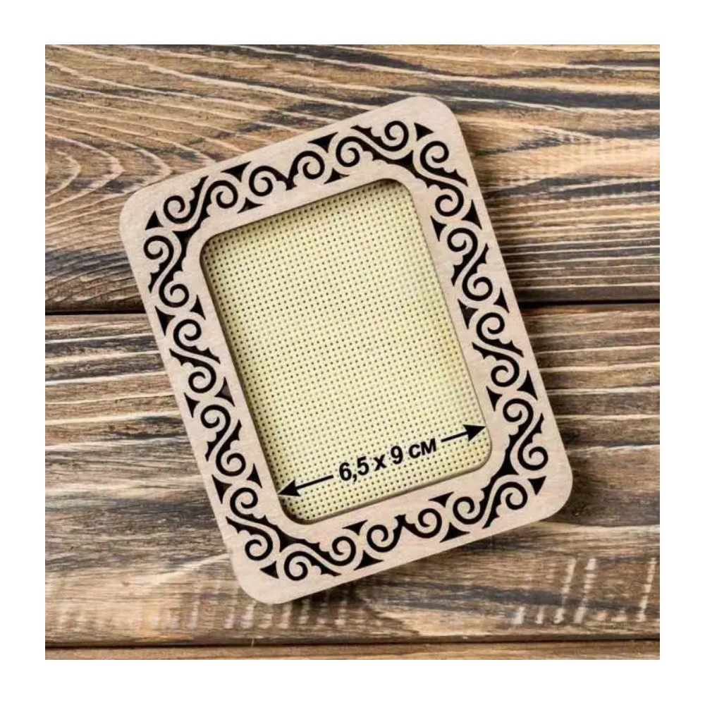 Small hoop plywood magnetic for embroidery 6.5x9cm, ornament, Wonderland Crafts WLMP-004 Small hoop plywood magnetic for embroidery 6.5x9cm, ornament, Wonderland Crafts WLMP-004