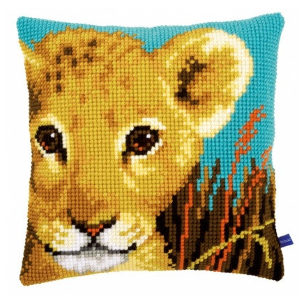 Pillow Embroidery Kit lion cub, Vervaсo PN-0153548
