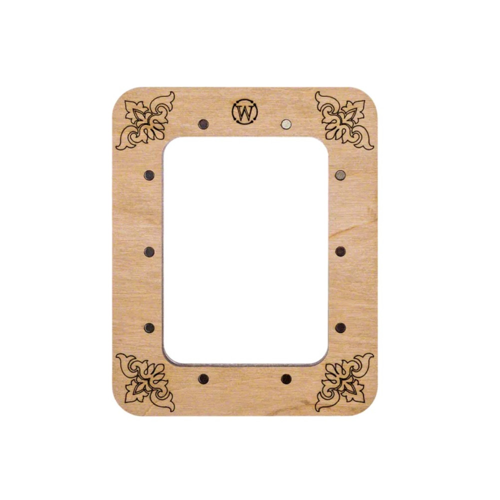 Small hoop plywood magnetic for embroidery 6.5x9cm, ornament, Wonderland Crafts WLMP-004