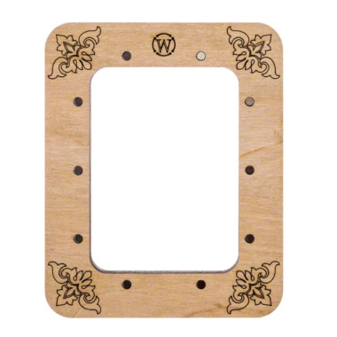 Small hoop plywood magnetic for embroidery 6.5x9cm, ornament, Wonderland Crafts WLMP-004