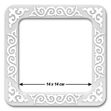Big Hoop with magnetic holders from plastic for Embroidery and Cross stitching, silver ornament, FLMP-038