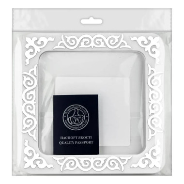 Big Hoop with magnetic holders from plastic for Embroidery and Cross stitching, silver ornament, FLMP-038