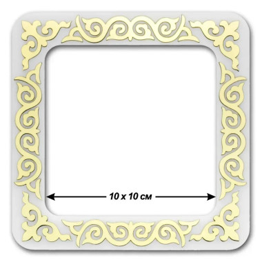 Hoop with magnetic holders from plastic for Embroidery and Cross stitching, gold ornament, FLMP-035