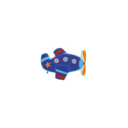 Pillow Embroidery Kit, Vervaсo PN-0154844 Aeroplane