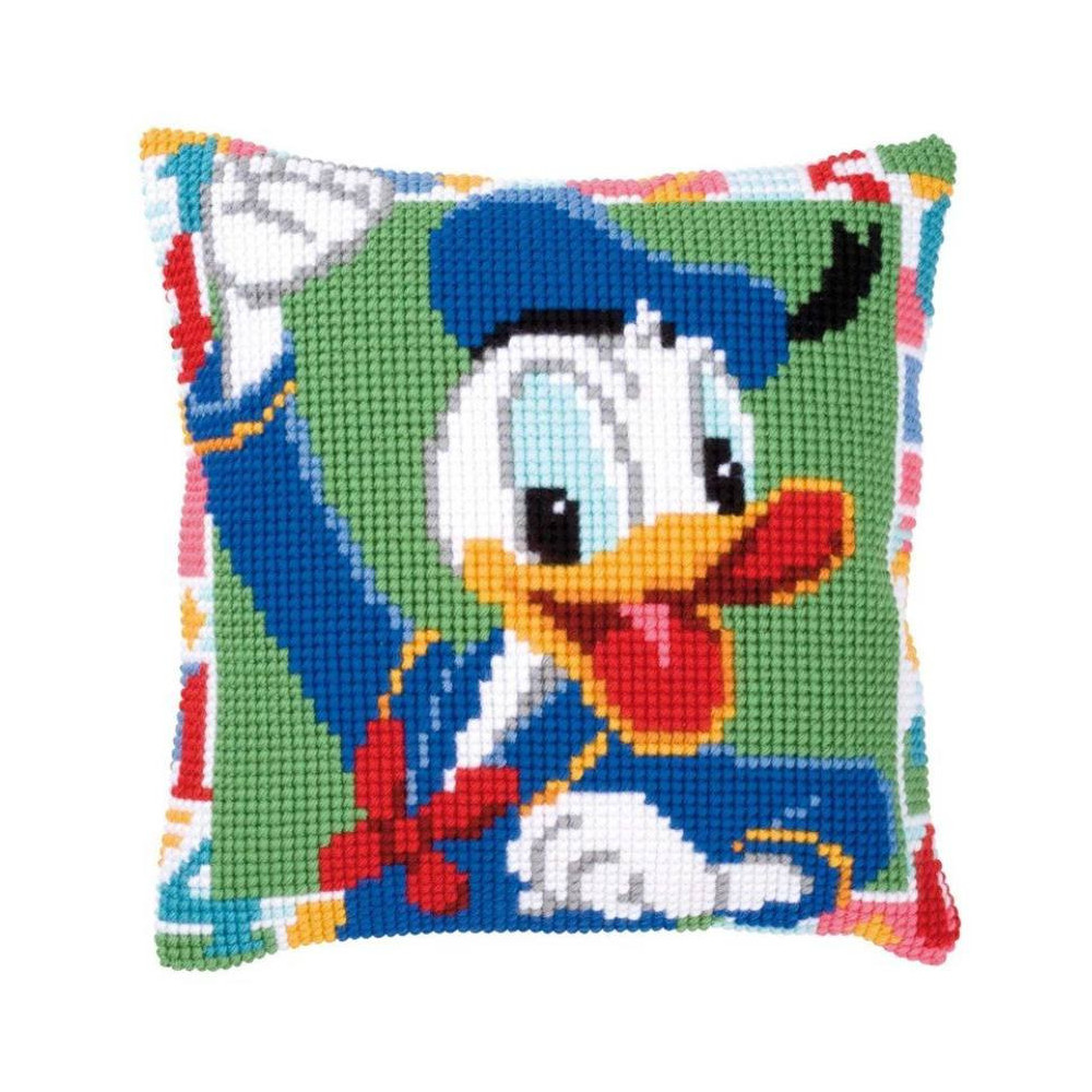 Pillow Embroidery Kit, Vervaсo PN-0146405 WALT DISNEY Coussin Donald Duck Pillow Embroidery Kit, Vervaсo PN-0146405 WALT DISNEY Coussin Donald Duck