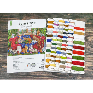 Набір для вишивки хрестиком LETISTITCH L9946 Садиба Мяу, Meow Manor
