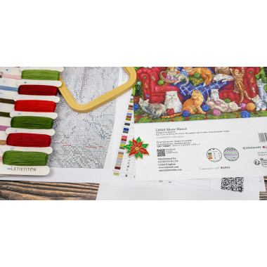 Counted Cross Stitch Kit L9946 Meow Manor