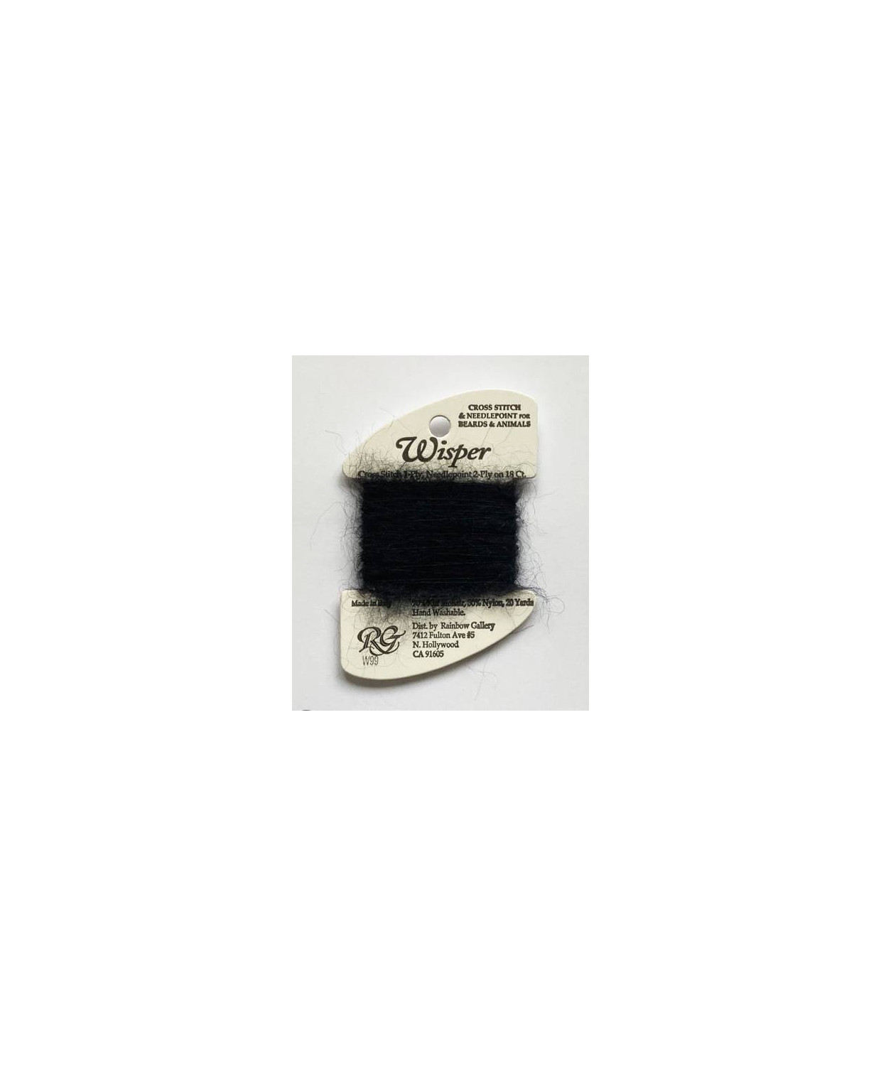 Thread Wisper Rainbow Gallery W99, black