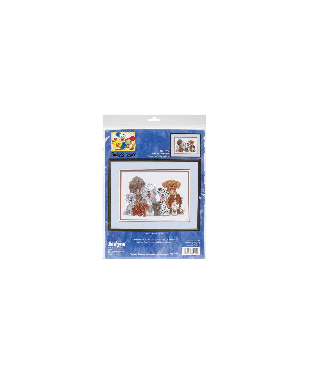 Janlynn/Suzy's Zoo Counted Cross Stitch Kit 15"X10", 38-0178