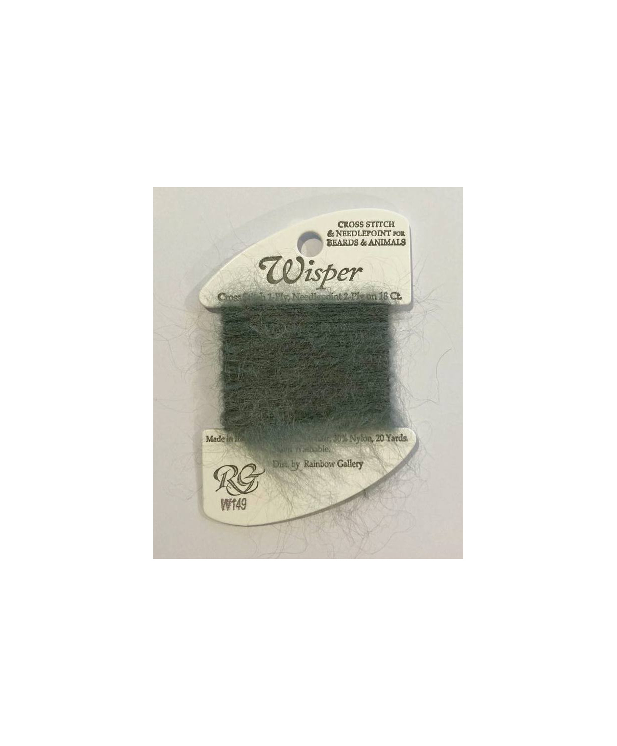 Thread Wisper Rainbow Gallery W149, Gray Flannel