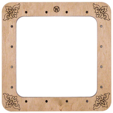 Big Hoop plywood magnetic for embroidery 14x14cm, ornament, Wonderland Crafts WLMP-001