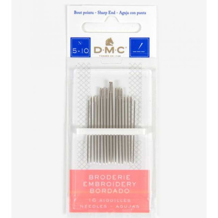 Голки вишивальні гострі №5-10 DMC 1765/3