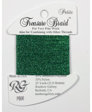 PB06 Metallized Thread Treasure Braid Petite Rainbow Gallery Green