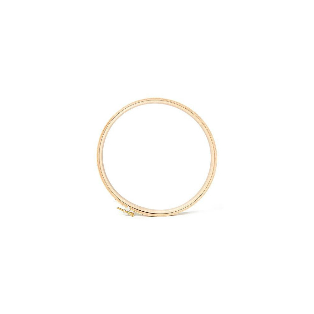 Round Deep Hoop with screw from beech for embroidery 21,5 см Mein Hobby 206-6