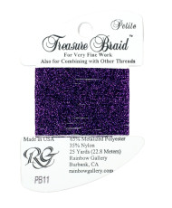 PB11 Metallized Thread Treasure Braid Petite Rainbow Gallery Purple