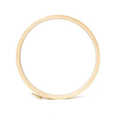 Round Hoop with screw from beech for embroidery 21,5 см Mein Hobby 202-6