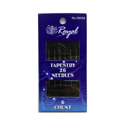 Tapestry 26 Royal 06058 embroidery needle set.