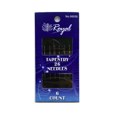 Набор иголок гобеленовых для вышивания Tapestry 26 Royal 06058