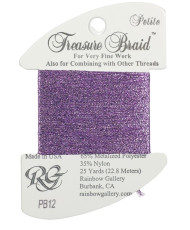 PB12 Metallized Thread Treasure Braid Petite Rainbow Gallery Lavender