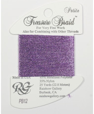 PB12 Metallized Thread Treasure Braid Petite Rainbow Gallery Lavender