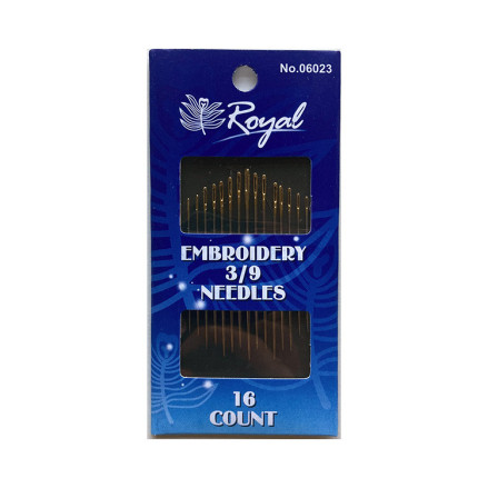 Set of needles for embroidery with smooth embroidery Embroidery 3/9 Royal 06023.