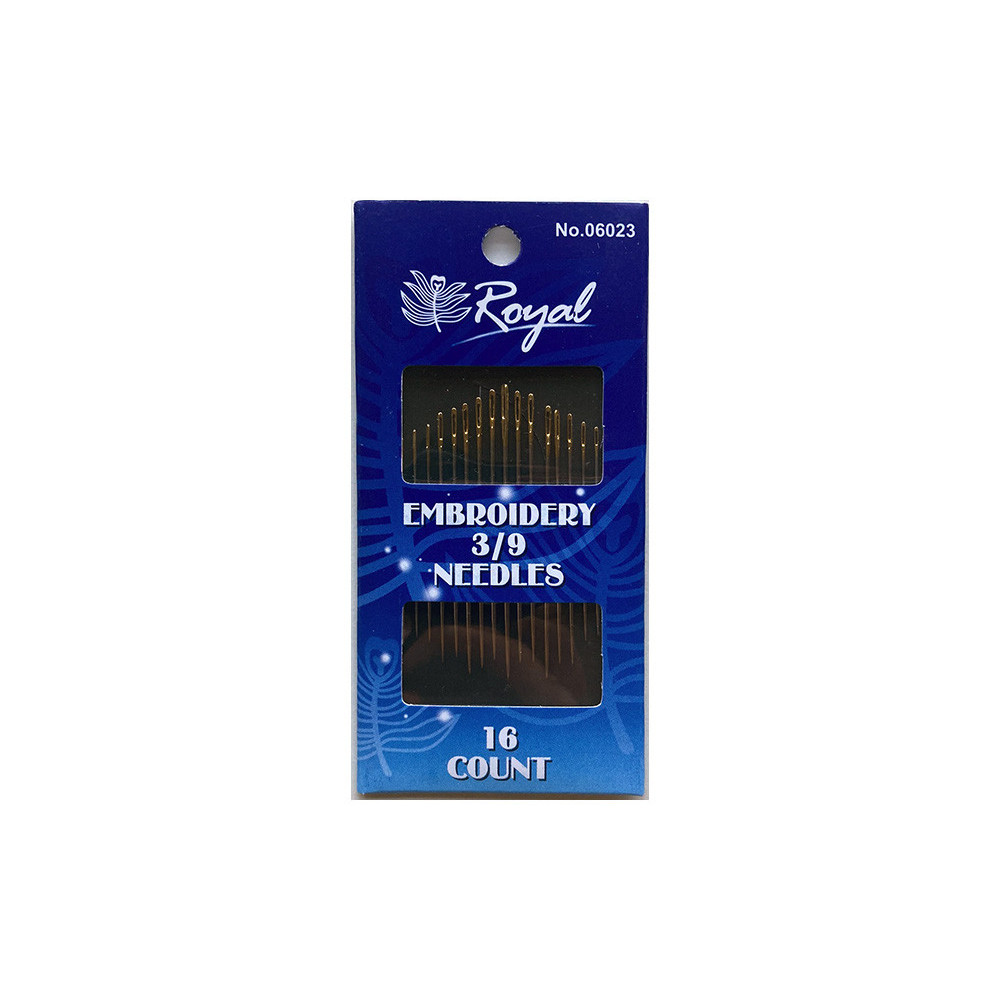 Set of needles for embroidery with smooth embroidery Embroidery 3/9 Royal 06023. Set of needles for embroidery with smooth embroidery Embroidery 3/9 Royal 06023.