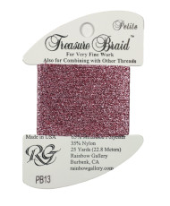 PB13 Metallized Thread Treasure Braid Petite Rainbow Gallery Pink