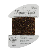 PB14 Metallized Thread Treasure Braid Petite Rainbow Gallery Bronze