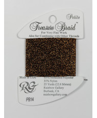 PB14 Metallized Thread Treasure Braid Petite Rainbow Gallery Bronze